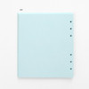 Sky - Pastel colored 6-ring A6 wide blank notebook refills set