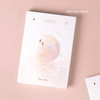 Ivory Half Moon - Dash And Dot Moon special dateless weekly diary planner