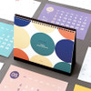 Indigo Happy 2021 Prism monthly desk calendar