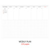 Weekly plan - Iconic 2021 Simple medium dated weekly planner