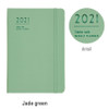 Jade green - Antenna Shop 2021 Table talk A5 dated weekly planner