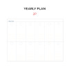 Yearly plan - GMZ Brilliant dateless daily planner scheduler
