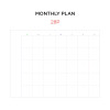 Monthly plan - GMZ Brilliant dateless weekly planner scheduler