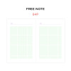 Free note - GMZ Brilliant dateless weekly planner scheduler