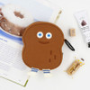 Peanut - ROMANE Brunch brother big compact zipper pouch with key clip