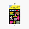 02 Smile - Project retro label my juicy bear removable sticker