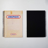 Sturdy back - UNIVERSAL CONDITION Natural Beige wirebound blank notebook