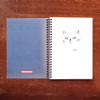 Plain Paper - UNIVERSAL CONDITION French blue wirebound blank notebook