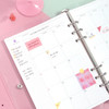 Monthly plan - Second Mansion Moment A5 6-ring undated weekly diary planner