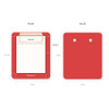 N.IVY Today is small red clipboard holder with a notepad