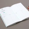 Opens flat - GMZ 2021 Daily log button dated weekly diary planner