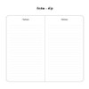 Lined note - 2021 Black hardcover dated weekly planner