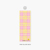 Pink yellow check - Second Mansion Hightteen Alphabet removable sticker seal