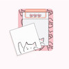 N.IVY Lovely kitty clipboard holder with sticky notepad
