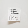 N.IVY Lovely kitty clipboard holder with sticky notepad