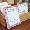 N.IVY Lovely kitty clipboard holder with sticky notepad