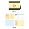 Calendar sections - Wanna This 2021 Classic A4 size dated monthly desk calendar