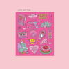 Cute hot pink - Ardium Pop illustration colorful point paper sticker ver5