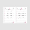 Calendar sections - 2021 Chachap dated monthly wall calendar