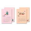 Calendar sections - Wanna This 2021 My warm day mini dated monthly desk calendar