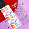 Holographic sticker - Hologram confetti removable sticker seal 19-24