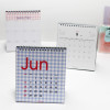 ICIEL 2021 Gingham check dated monthly desk calendar