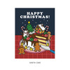 Santa cake - Ardium Merry Christmas card and envelope set