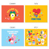 BT21 Thank you card and envelope set