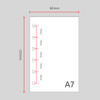 Size - Wanna This Color blank paper A7 size 6 holes refills set