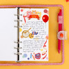 Blank - Wanna This Picnic check A6 6-ring dateless monthly planner