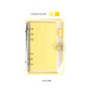 Yellow - Wanna This Picnic check A6 6-ring PVC binder