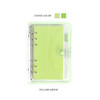 Yellow Green - Wanna This Picnic check A6 6-ring PVC binder