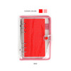 Red - Wanna This Picnic check A6 6-ring PVC binder