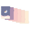 Set of 6 sheets - PLEPLE Chou Chou A5 size 6 holes index paper refills set