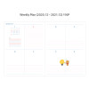 Weekly plan - Kakao Friends 2021 Friends bookmark dated weekly diary