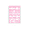 Pink - Wanna This Ddung phabet pastel Alphabet letter sticker