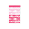 Pink - Wanna This Ddung phabet bold Number letter sticker