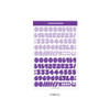 Purple - Wanna This Ddung phabet bold Number letter sticker