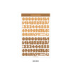 Brown - Wanna This Ddung phabet bold Number letter sticker