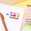 Wanna This Ddung phabet bold Number letter sticker