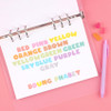 Alphabet Pastel Set - Wanna This Ddung Phabet Bold Alphabet Number Sticker Set