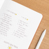 Usage example - Byfulldesign Making memory small and wide lined notebook