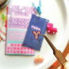 Usage example - ICIEL Newtro check Alphabet paper removable sticker