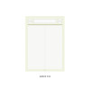 Green tea - After The Rain Cafe label B5 size grid notes memo notepad