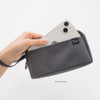 06 Storm Grey - Byfulldesign Multi Pocket Long Zipper Pouch