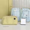 02 Pineapple Smoothie - Byfulldesign Multi Pocket Long Zipper Pouch