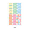 Pastel - Indigo Day of the week paper sticker
