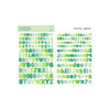 Pastel Green - Bookfriends Colorful Alphabet translucent sticker set