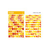 Vivid Yellow - Bookfriends Colorful Alphabet translucent sticker set