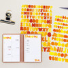 Usage example - Bookfriends Colorful Alphabet translucent sticker set